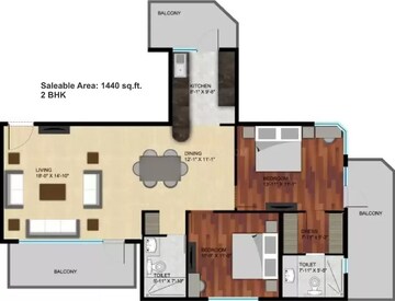  2 BHK Apartment at Raheja Atharva, Sector 109 – for Rent