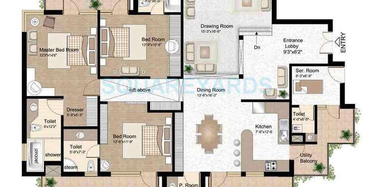 raheja atlantis apartment 3bhk sq 2311sqft 1
