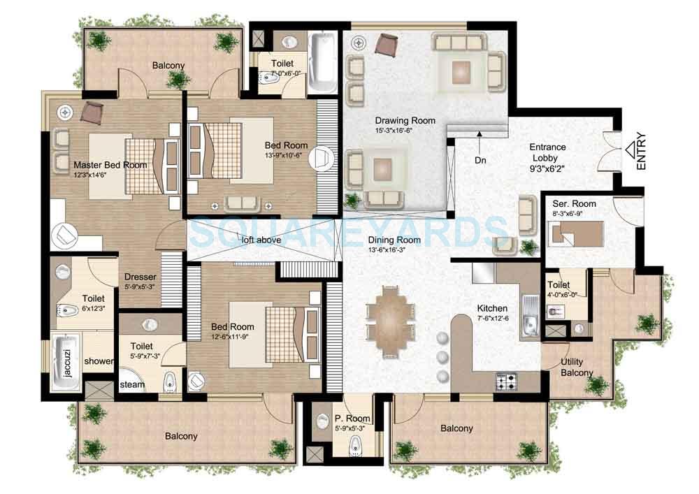 raheja atlantis apartment 3bhk sq 2311sqft 1
