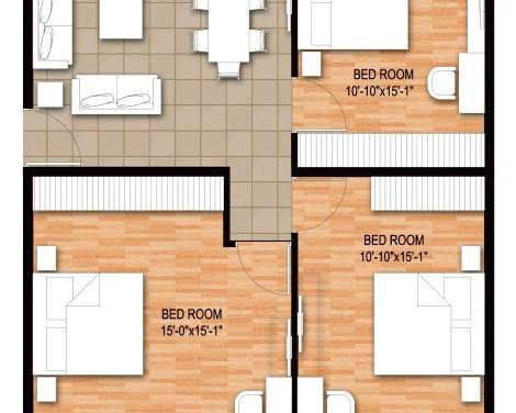 raheja maheshwara apartment 2bhk 2044sqft 1