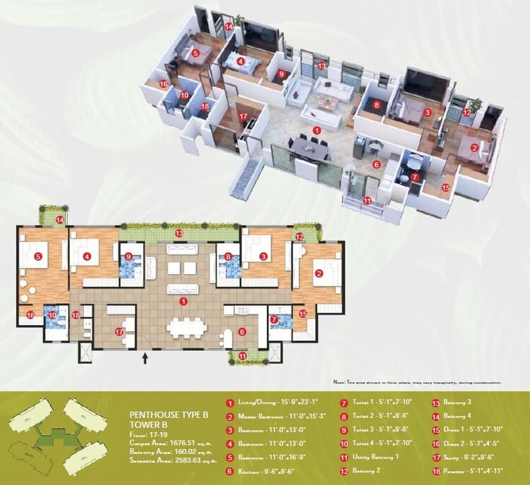 raheja vanya penthouse 4bhk 2583sqft 1