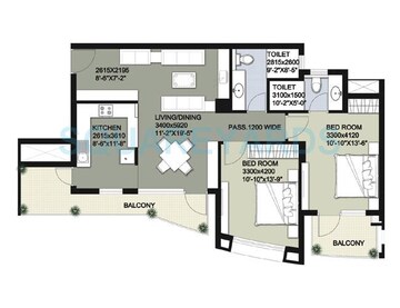  2 BHK Apartment at Raheja Vedaanta, Sector 108 – for Sale