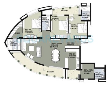  3 BHK Apartment at Raheja Vedaanta, Sector 108 – for Sale