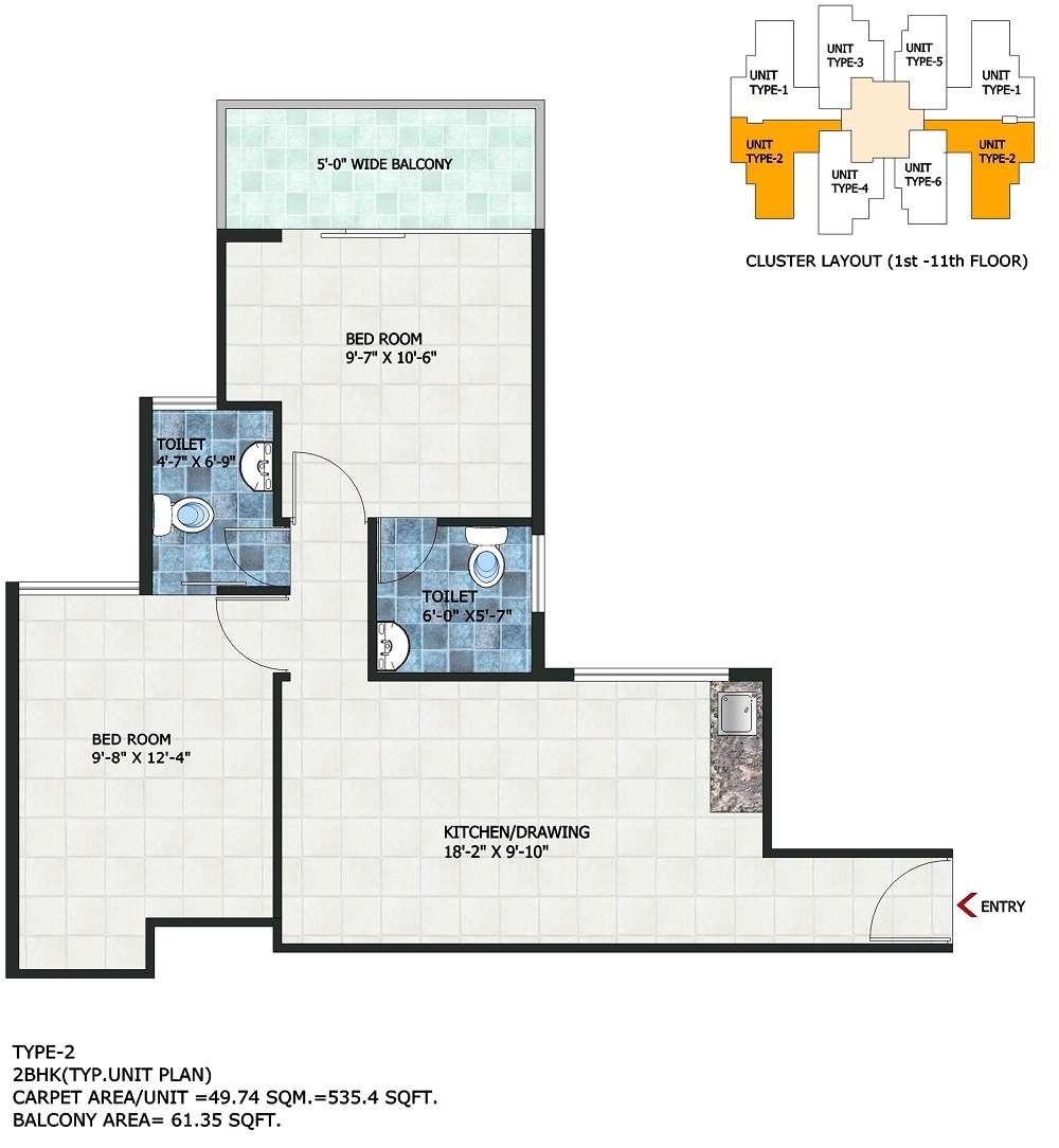 ramada affordable home apartment 2bhk 535sqft51