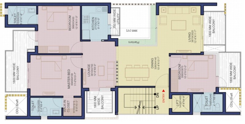 3 BHK 1770 Sq. Ft. Ind Floor