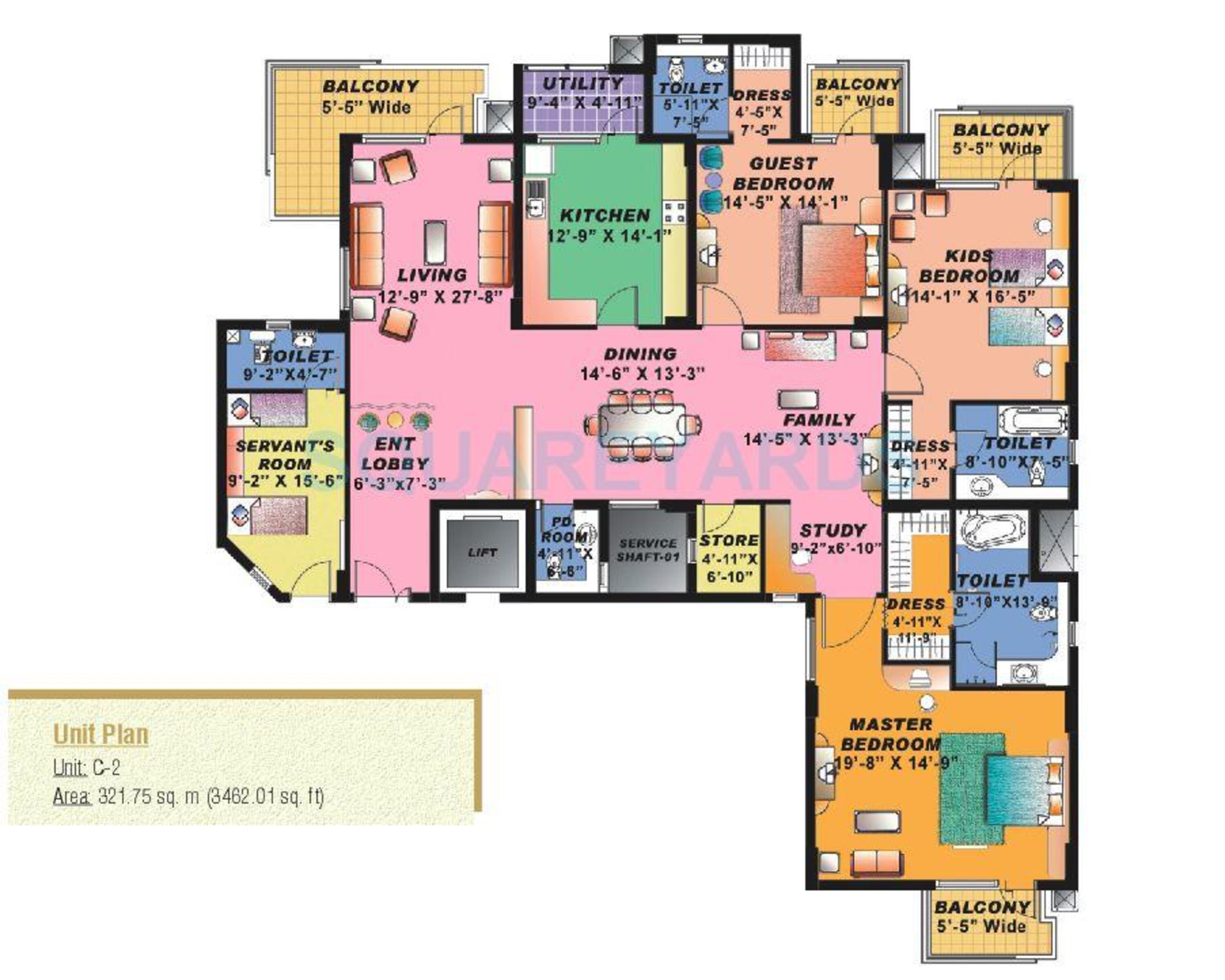 sahara grace gurgaon apartment 3bhk st sq 3462sqft 1