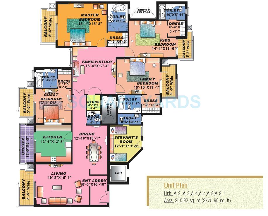 4 BHK 3776 Sq. Ft. Apartment