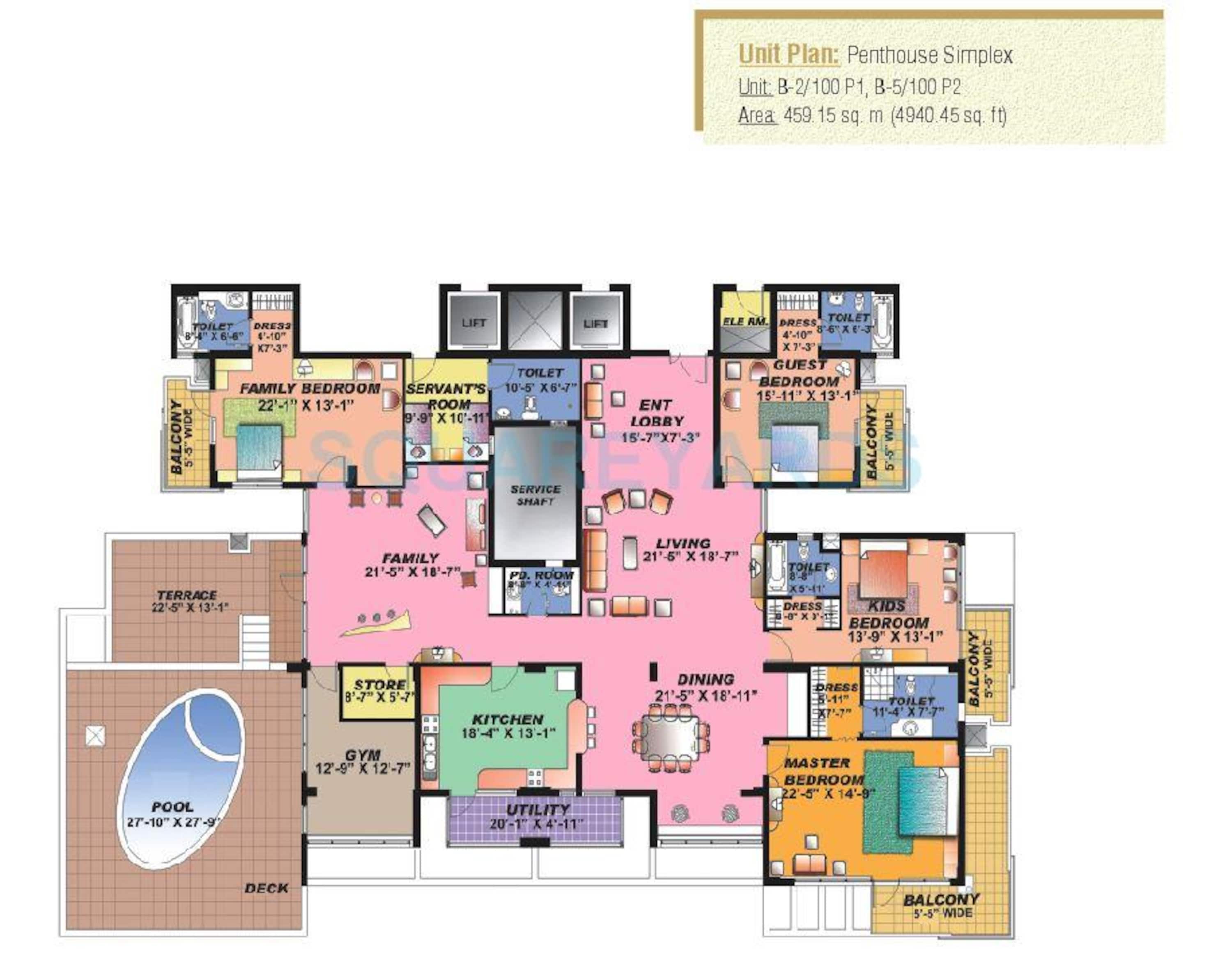 sahara grace gurgaon penthouse 4bhk 4940sqft 1