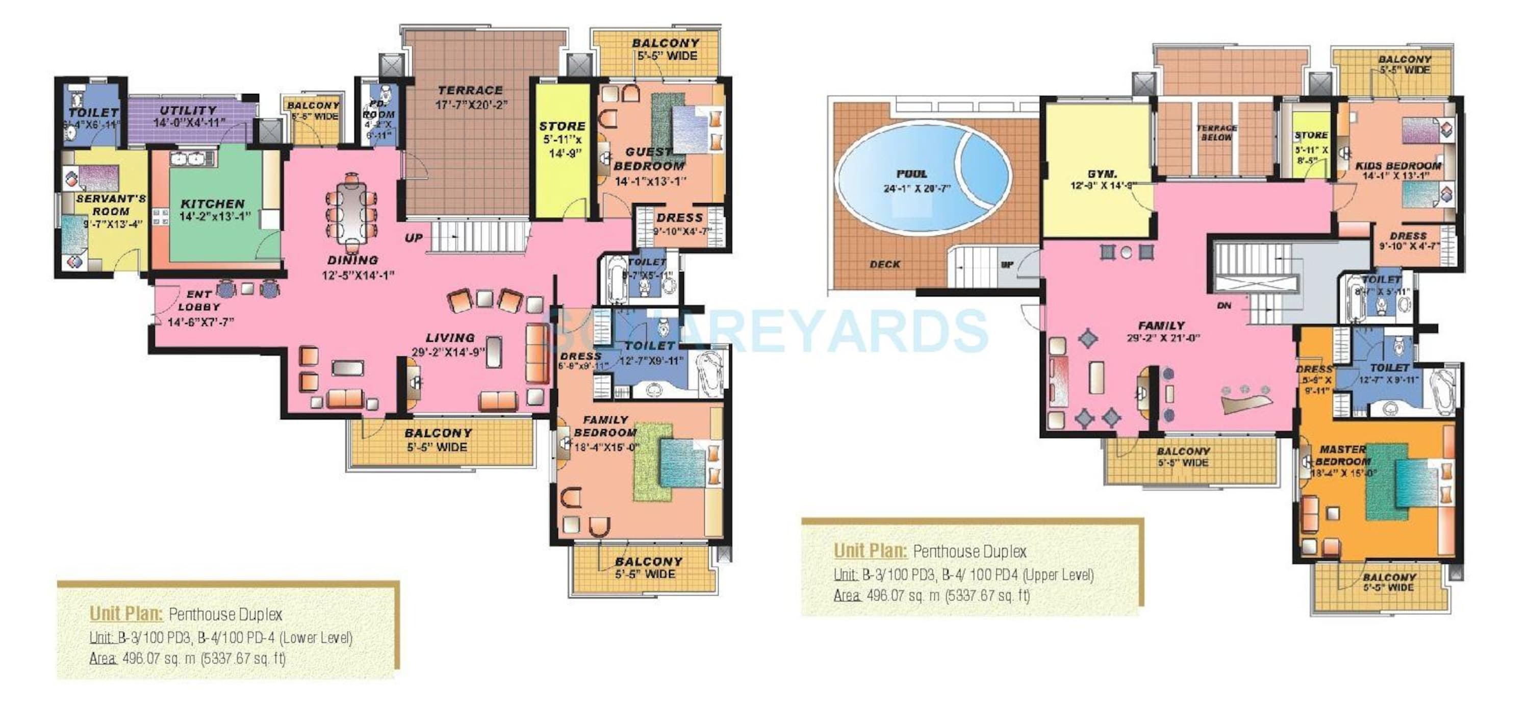 sahara grace gurgaon penthouse 4bhk sq 5338sqft 1
