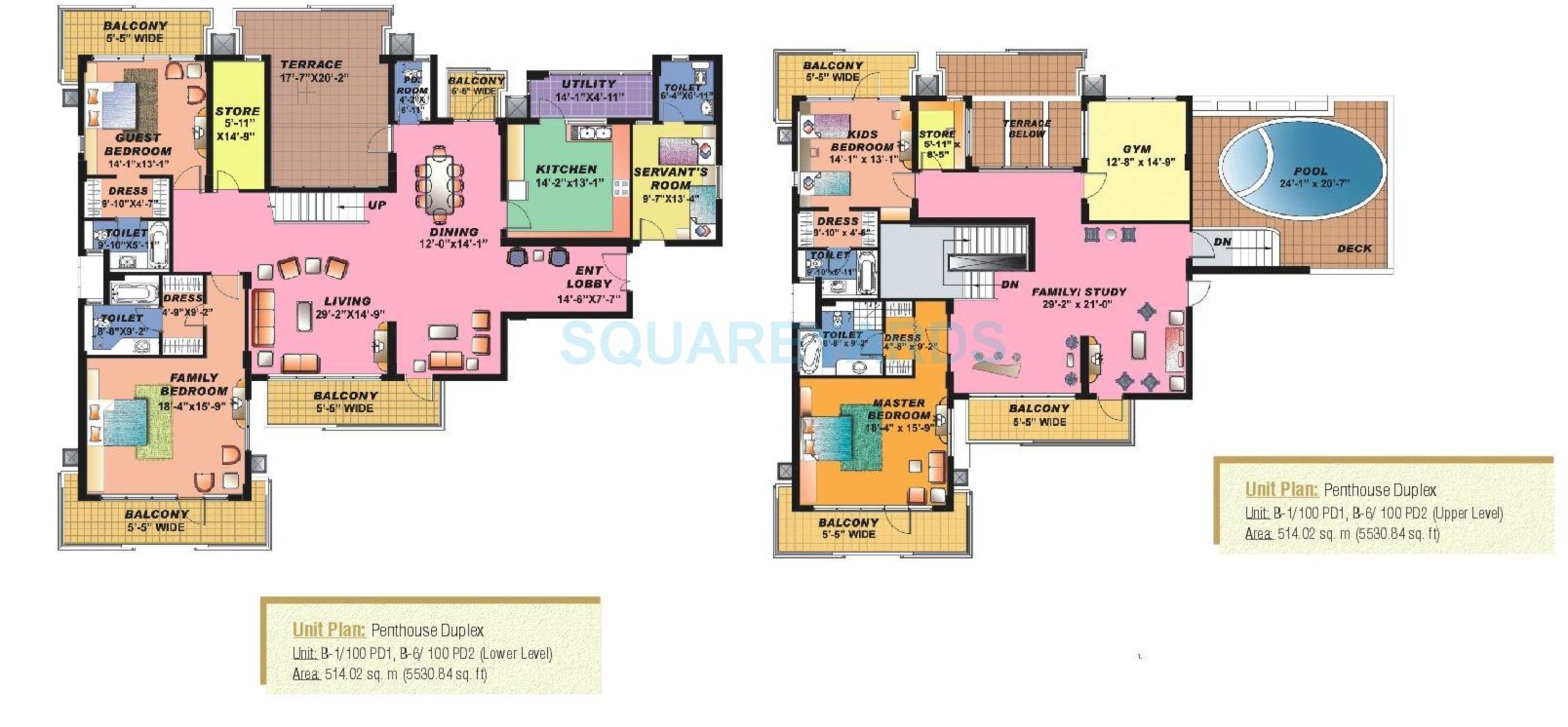 sahara grace gurgaon penthouse 4bhk sq 5531sqft 1