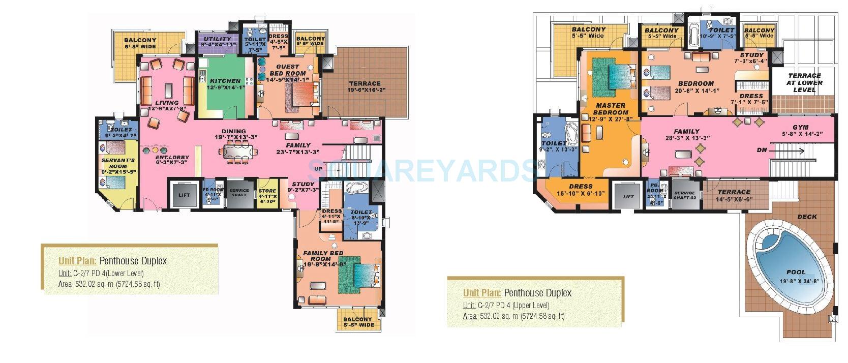 4 BHK 5725 Sq. Ft. Penthouse