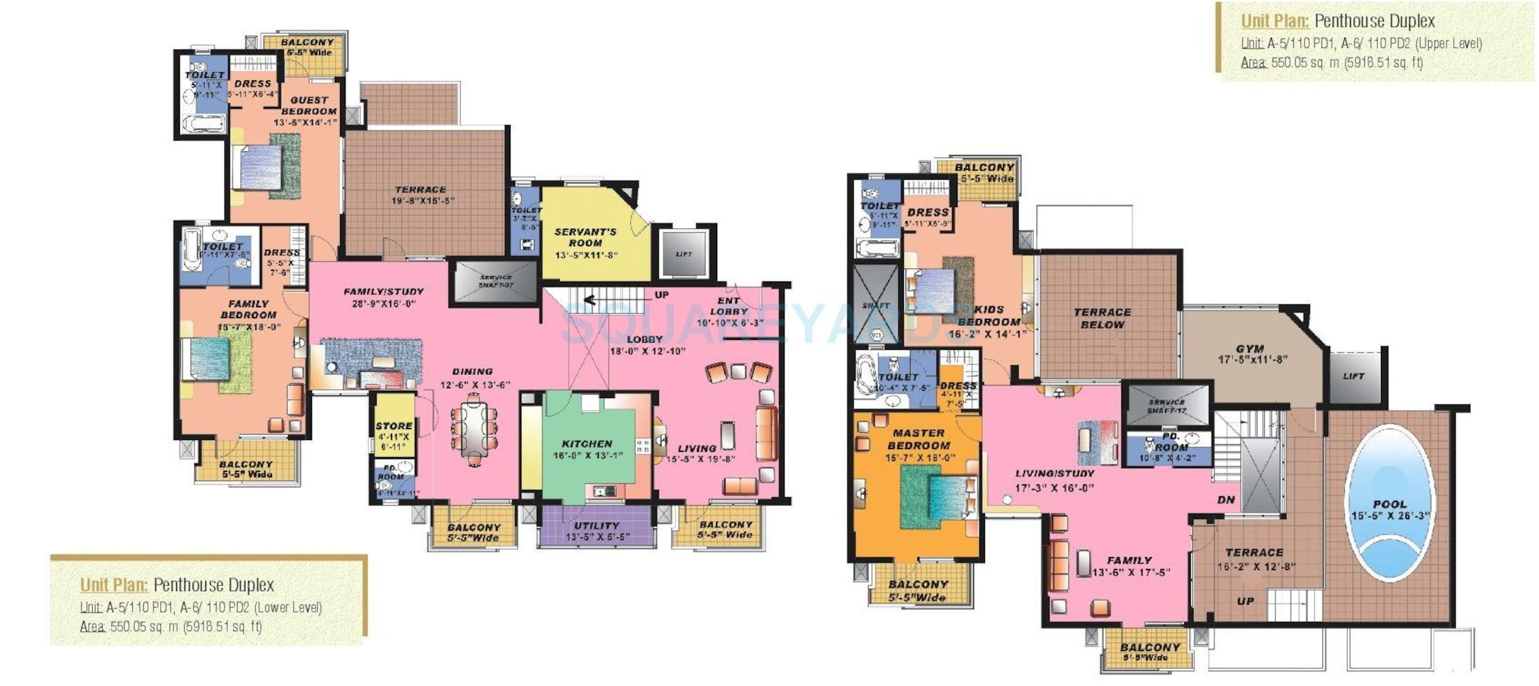 sahara grace gurgaon penthouse 4bhk sq 5919sqft 1
