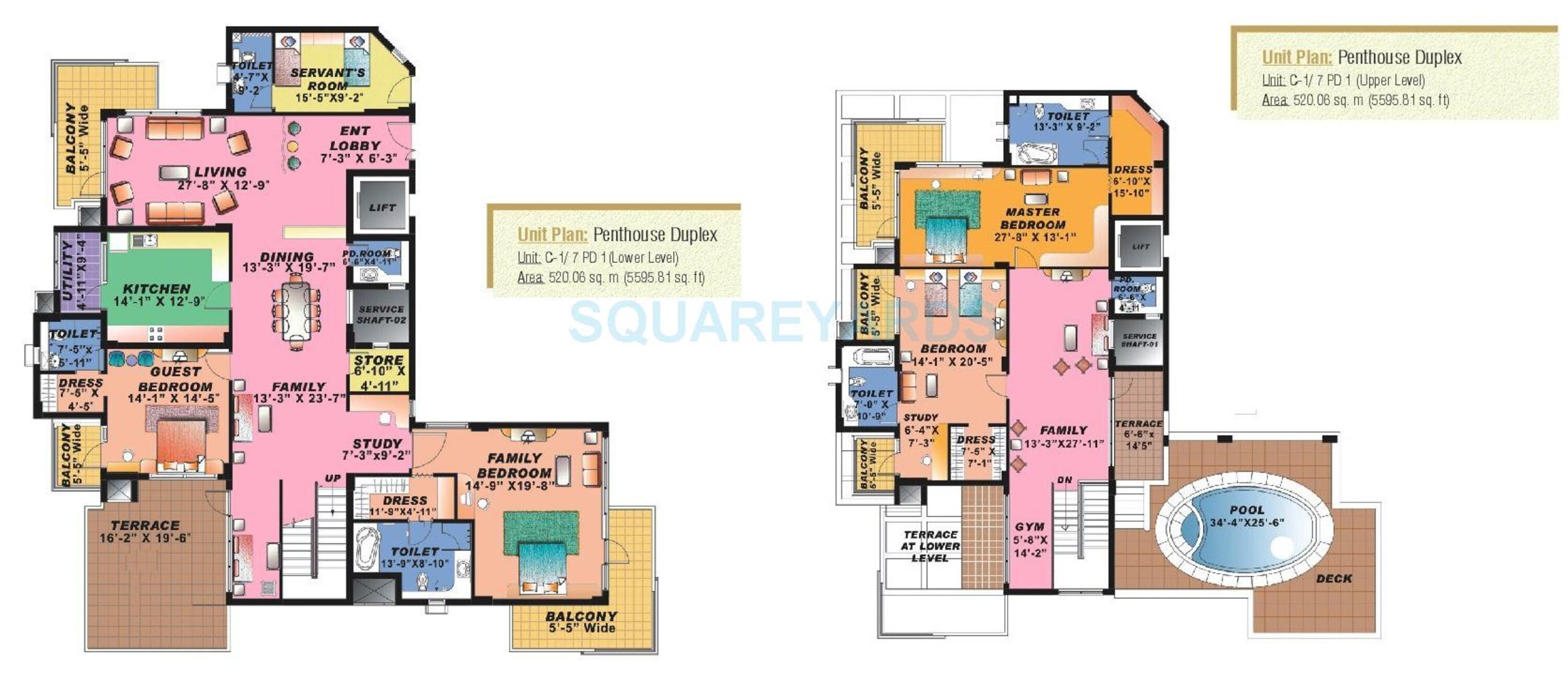 sahara grace gurgaon penthouse 4bhk st sq 5596sqft 1