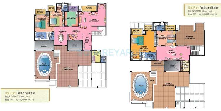 sahara grace gurgaon penthouse 4bhk st sq 5994sqft 1
