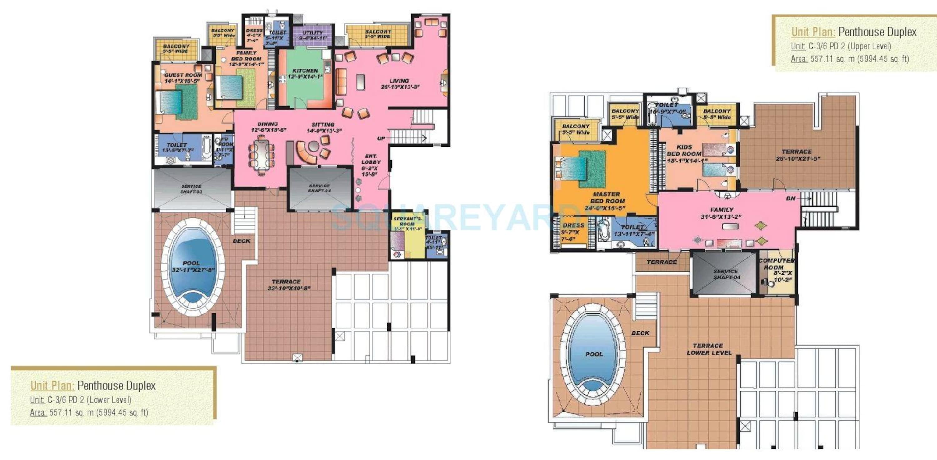 sahara grace gurgaon penthouse 4bhk st sq 5994sqft 1