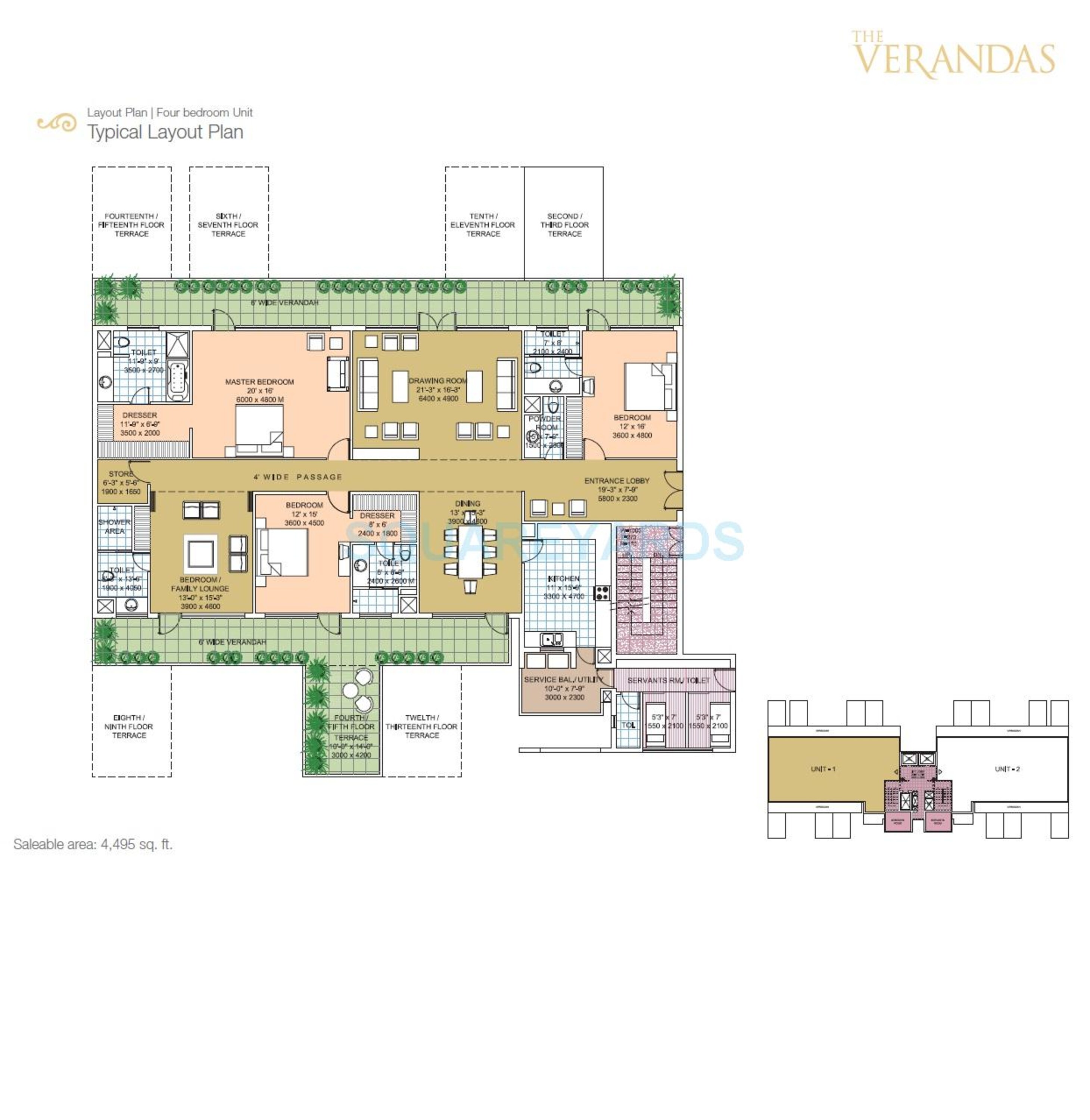 salcon the verandas apartment 4bhk sq 4495sqft 1