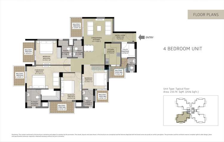 satya residences apartment 4bhk 2516sqft 1