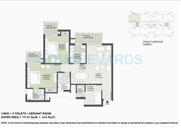  2 BHK Apartment at Satya The Hermitage, Sector 103 – for Sale