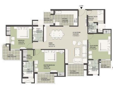  3 BHK Apartment at Satya The Hermitage Phase 2, Sector 103 – for Sale