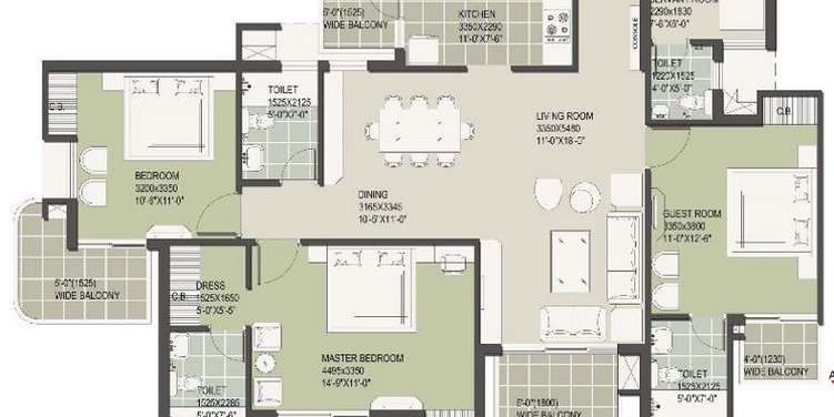satya the hermitage phase 2 apartment 3 bhk 2313sqft 20213320163331