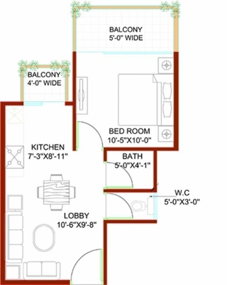 Other, sg-andour-heights 1 Bedroom 350 Sq.Ft. Apartment In Sector 71 Gurgaon 8863816