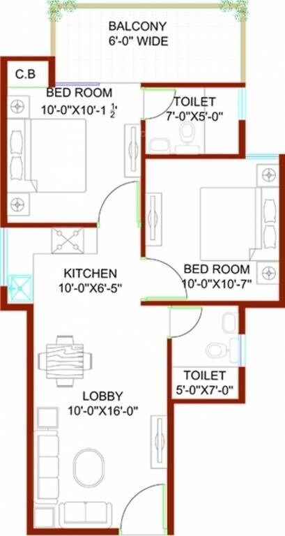 Other, sg-andour-heights 2 Bedroom 600 Sq.Ft. Apartment In Sector 71 Gurgaon 9648932