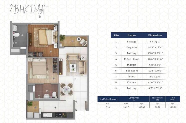Other, shapoorji-pallonji-joyville-gurgaon 2 Bedroom 915 Sq.Ft. Apartment In Sector 102 Gurgaon 8822317