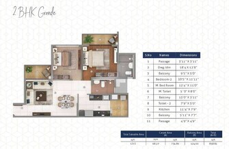 2 BHK Apartment For Resale in Shapoorji Pallonji Joyville Gurgaon Sector 102 Gurgaon  8123629