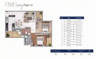 2 BHK Apartment For Resale in Shapoorji Pallonji Joyville Gurgaon Sector 102 Gurgaon  7530287