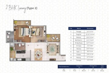  2 BHK Apartment at Shapoorji Pallonji Joyville Gurgaon, Sector 102 – for Sale