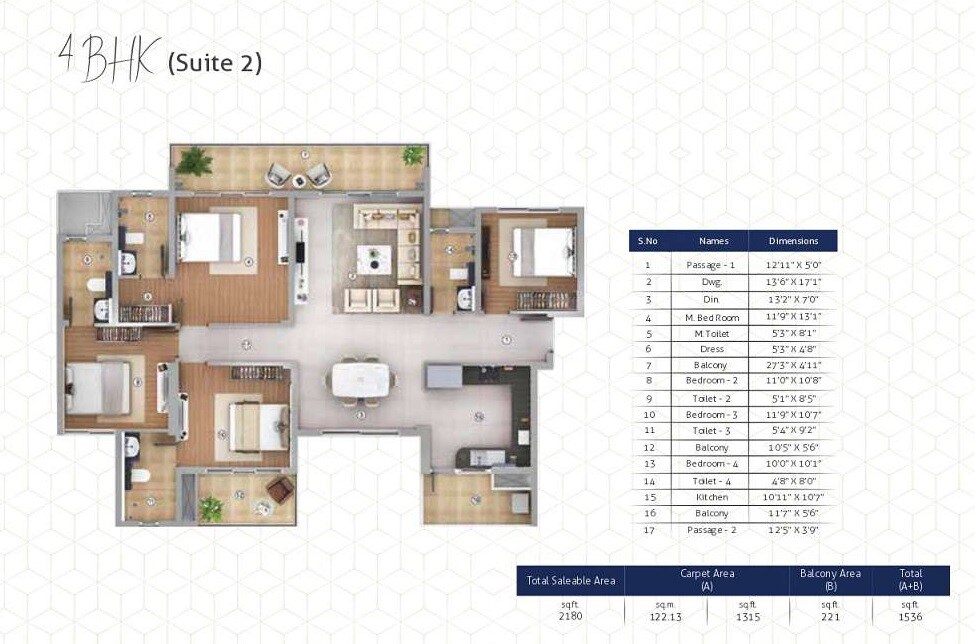 Other, shapoorji-pallonji-joyville-gurgaon 4 Bedroom 2180 Sq.Ft. Apartment In Sector 102a Gurgaon 8873747