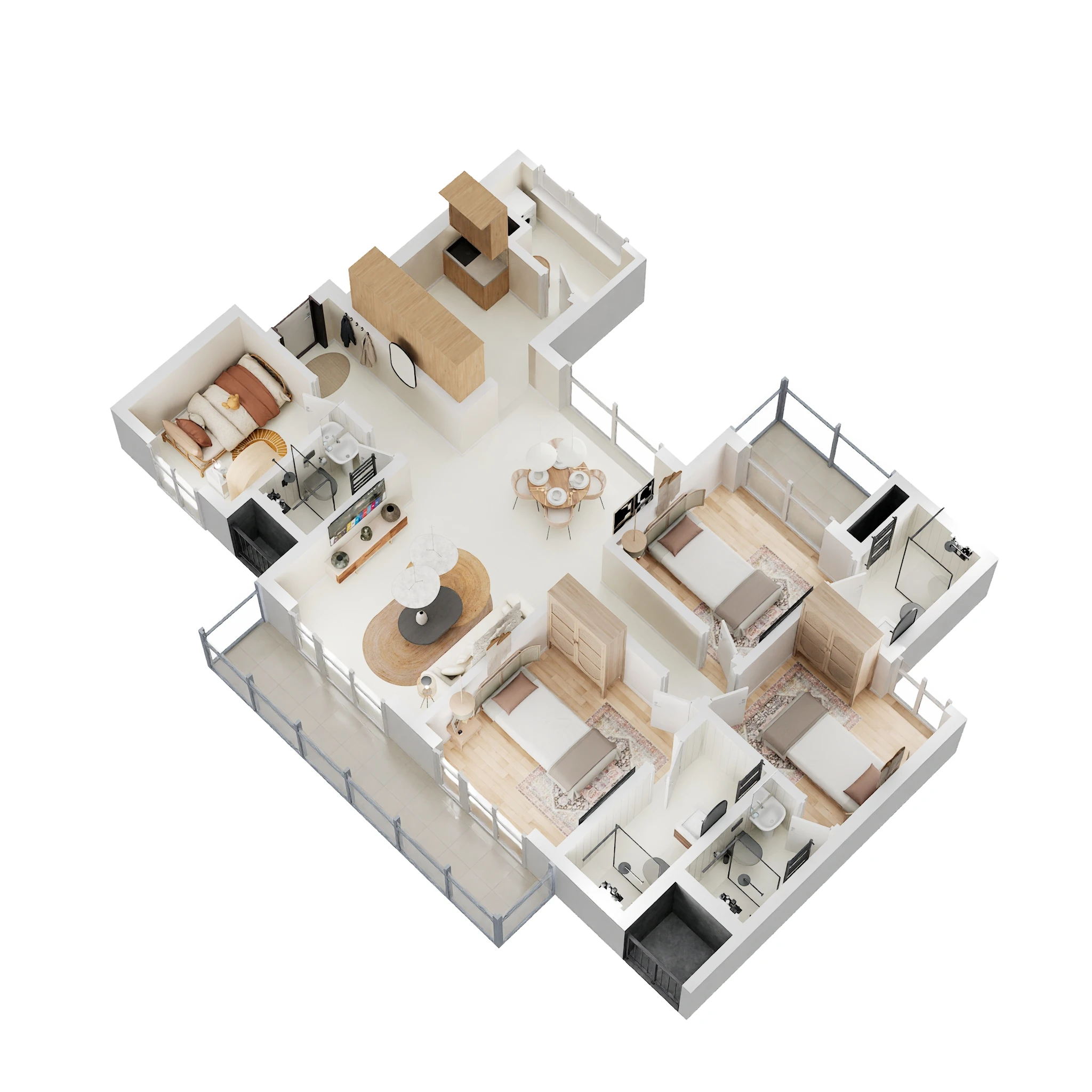 4 BHK 2180 Sq. Ft. Apartment in Shapoorji Pallonji Joyville Tower Crown