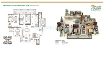 4 BHK Apartment For Rent in Shree Vardhman Flora Sector 90 Gurgaon  7728009