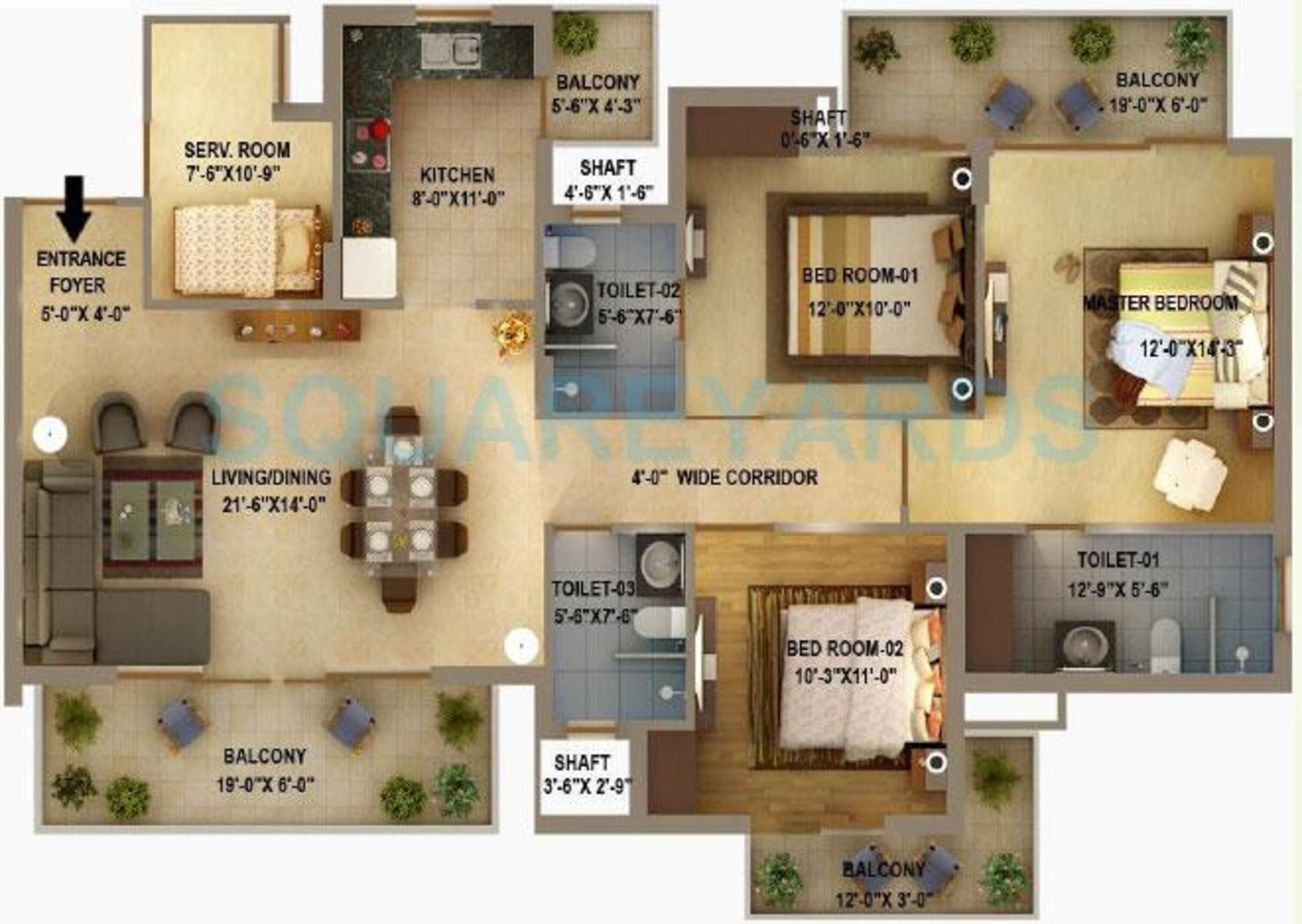 sidhartha estella apartment 3bhk sq 1910sqft 1