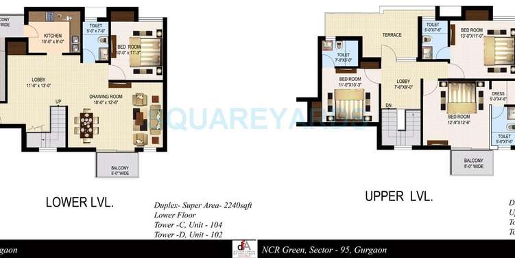 sidhartha ncr green apartments duplex apartment 4bhk 2240sqft 1