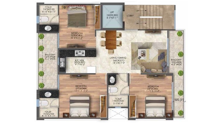 Other, signature-global-city-63a 3 Bedroom 1305 Sq.Ft. Apartment In Sector 63a Gurgaon 5749061