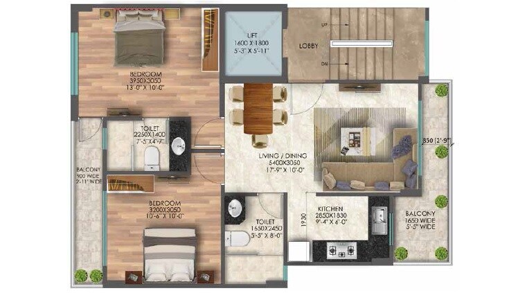 Other, signature-global-city-63a 2 Bedroom 1070 Sq.Ft. Apartment In Sector 63a Gurgaon 9017896