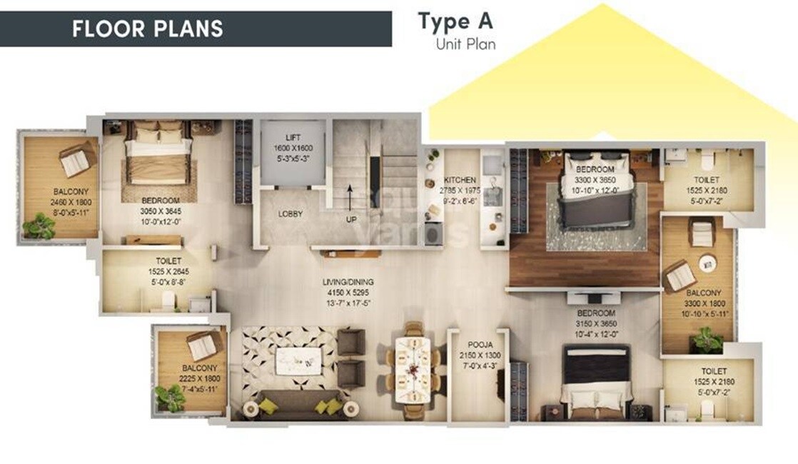 Other, signature-global-city 3 Bedroom 1365 Sq.Ft. Apartment In Sector 37d Gurgaon 9300826