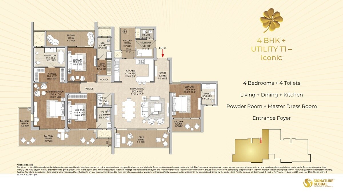 Other, signature-global-cloverdale 4 Bedroom 3480 Sq.Ft. Apartment In Sector 71 Gurgaon 8813149