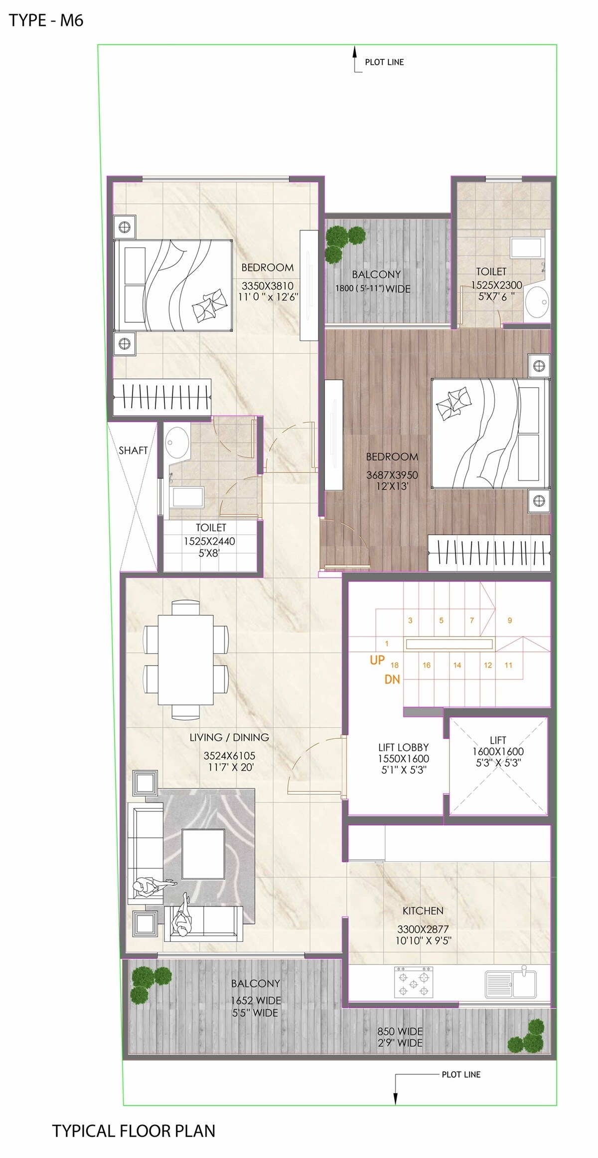  2 BHK Apartment at Signature Global Daxin Vistas, Sohna Road – for Sale