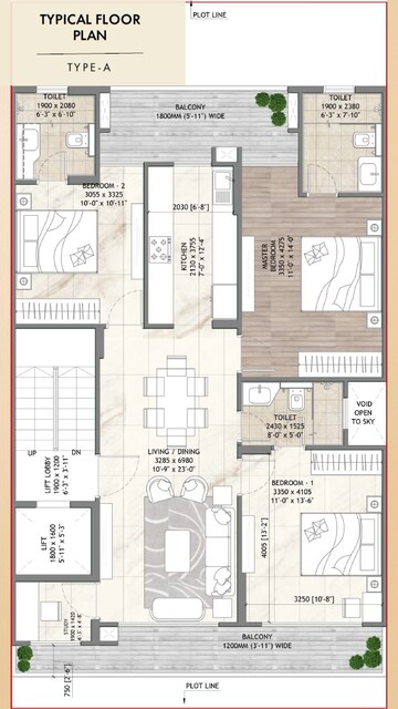  3 BHK Apartment at Signature Global Daxin Vistas, Bhondsi – for Sale