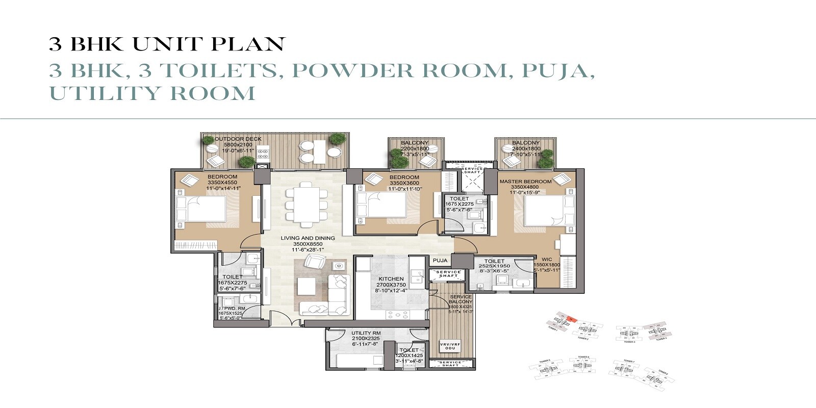  3 BHK Apartment at Signature Global De Luxe DXP, Sector 37d – for Sale