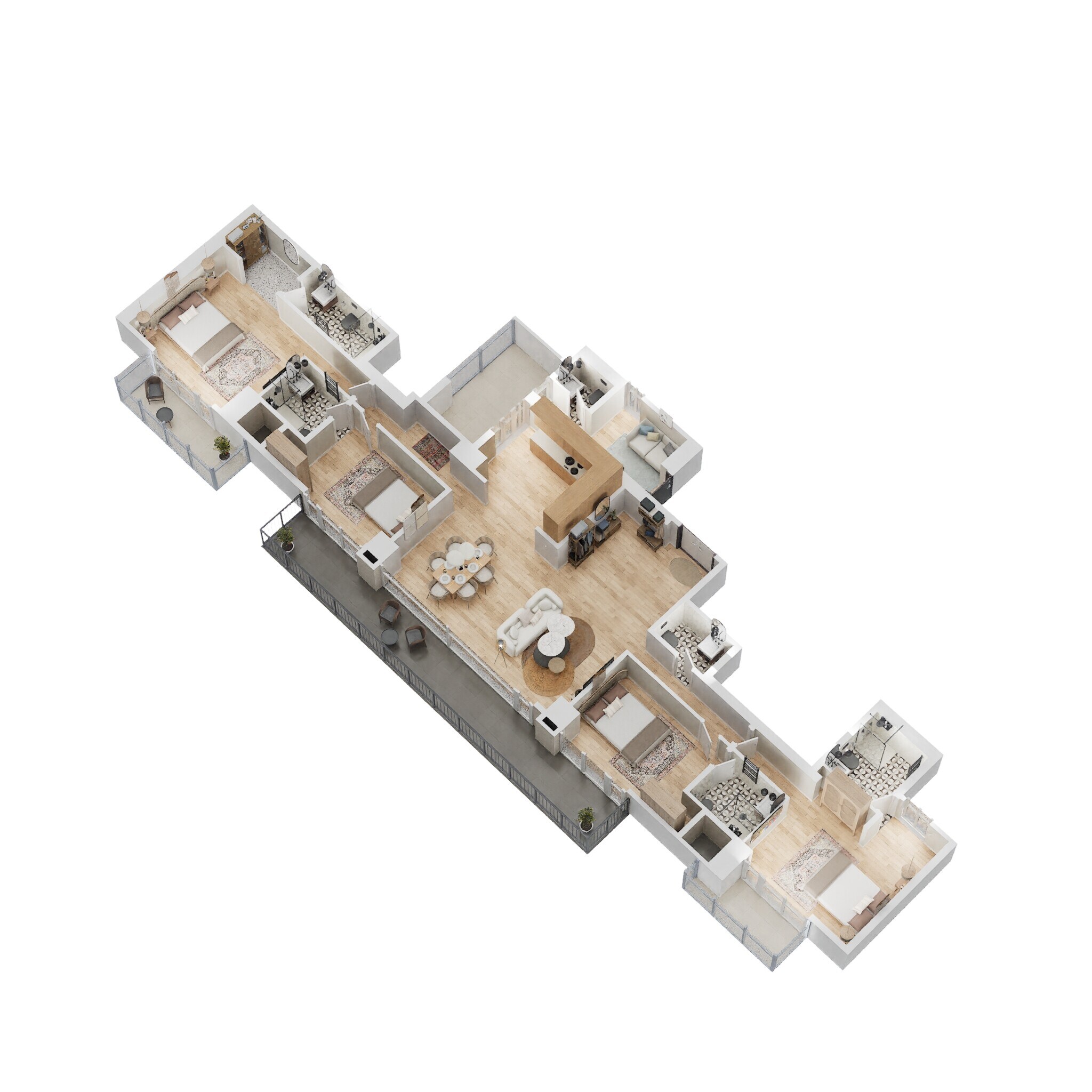 4 BHK 3253 Sq. Ft. Apartment