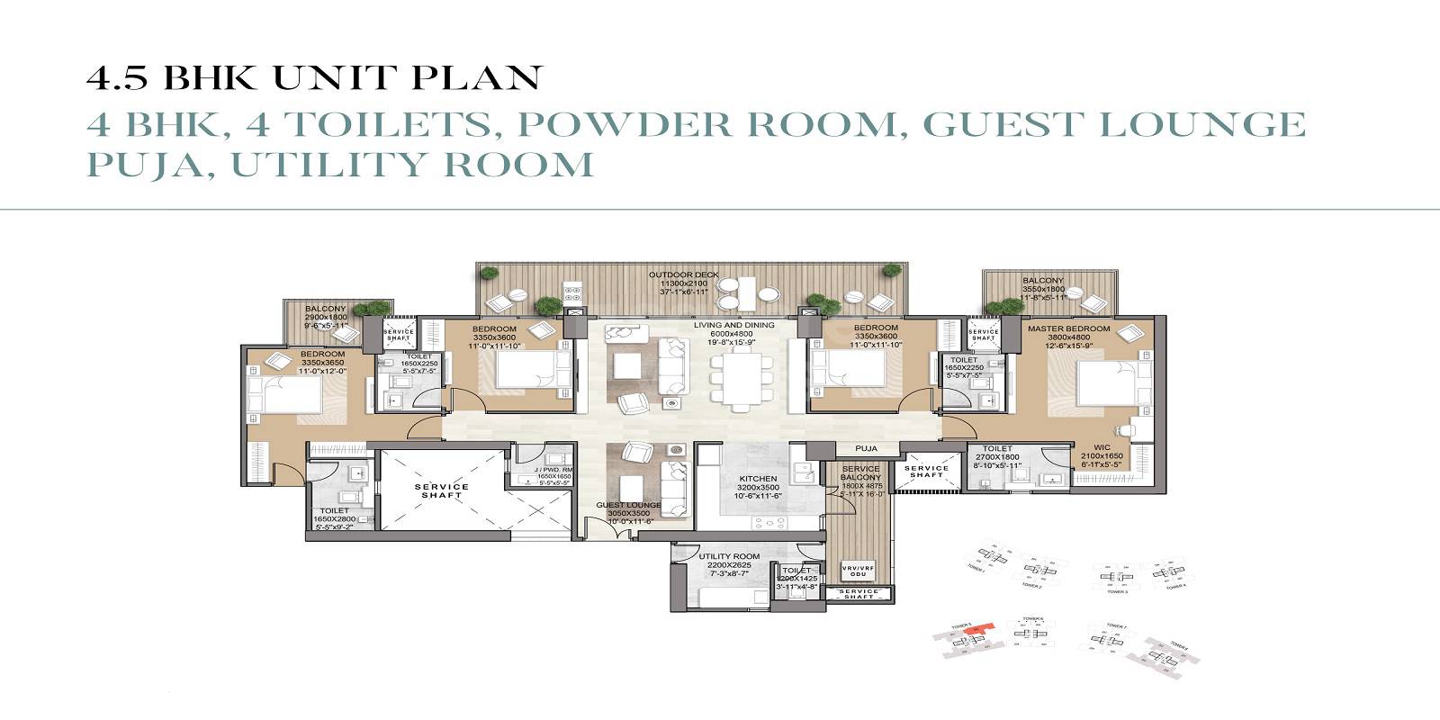  4 BHK Apartment at Signature Global De Luxe DXP, Sector 37d – for Sale