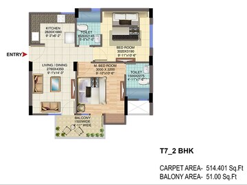  2 BHK Apartment at Signature Global Solera 2, Sector 107 – for Sale