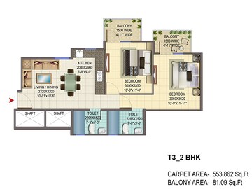  2 BHK Apartment at Signature Global Solera 2, Sector 107 – for Sale