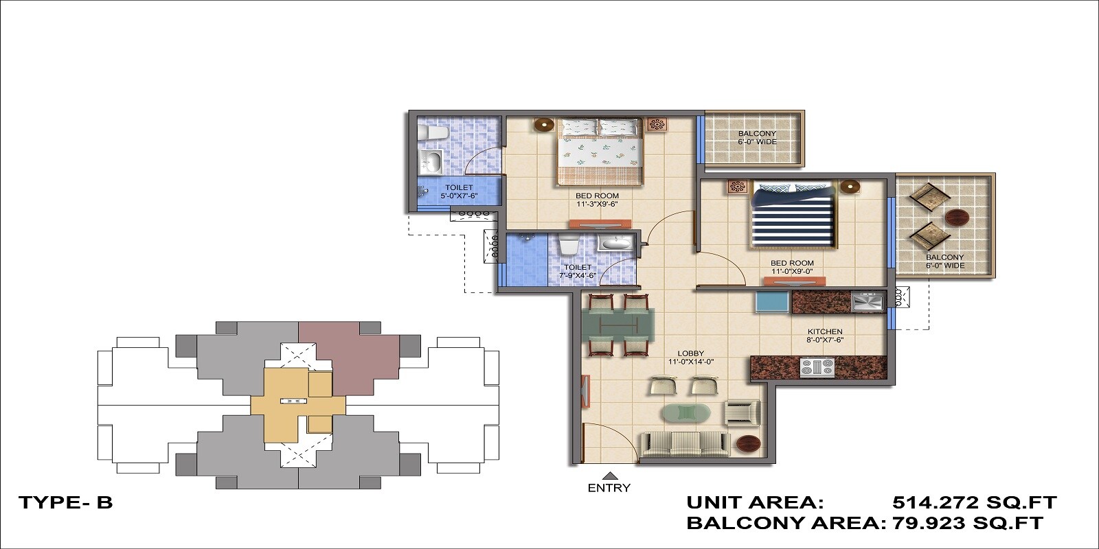 Other, signature-global-the-roselia 2 Bedroom 514 Sq.Ft. Apartment In Sector 95a Gurgaon 7038238
