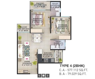 2 BHK Apartment For Resale in Signature Orchard Avenue 2 Sector 93 Gurgaon  7259712