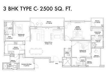  3 BHK Apartment at Silverglades Hightown, Sushant Lok I – for Sale