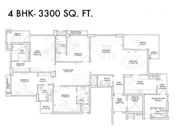  4 BHK Apartment at Silverglades Hightown, Sushant Lok I – for Sale